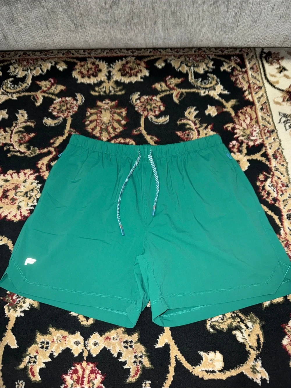 Men's Green Shorts with Drawstring